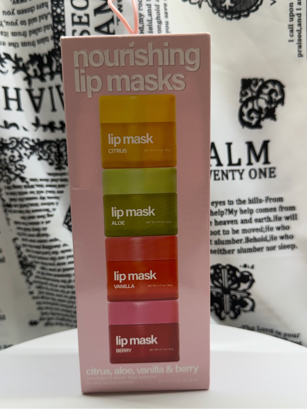 Nourishing Lip Masks Set - Citrus, Aloe, Vanilla & Berry